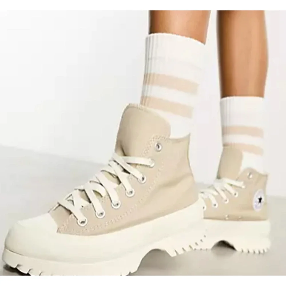 Converse CTAS Lugged 2.0 Platform Men's 9.5 Beige NWT - Picture 3 of 9
